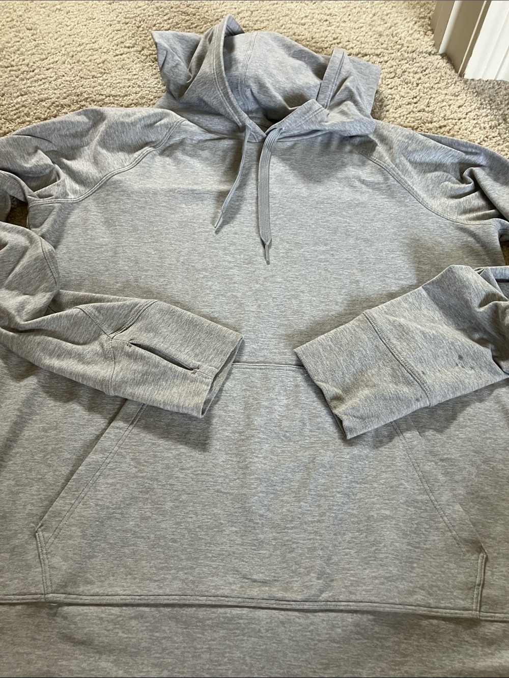 Outdoor Voices Heather Gray Pullover Hoodie